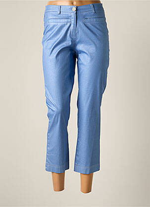 Pantalon trei sferturi albastru JUMFIL femeie