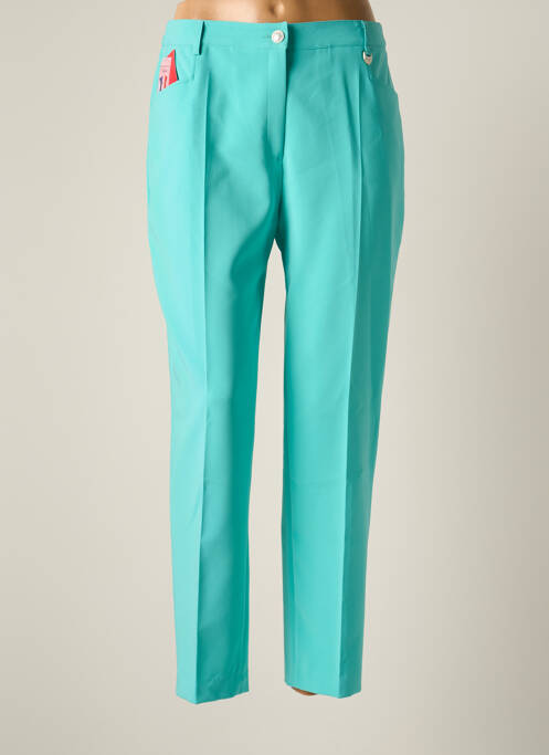 Pantalon slim talie elastică mărime normală albastru JUMFIL femme