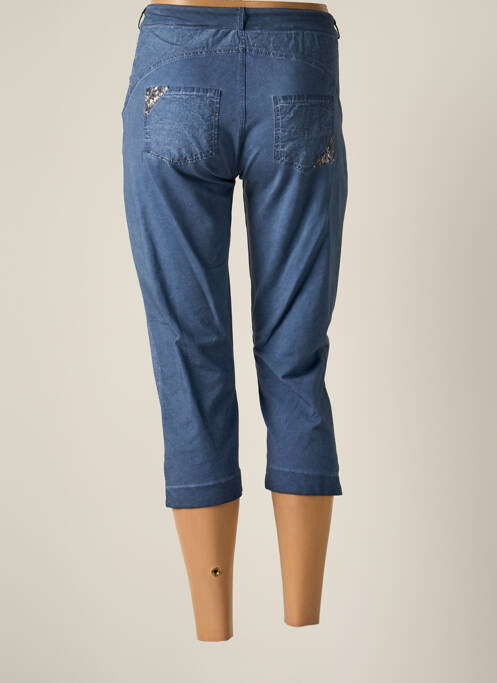 Pantalon trei sferturi albastru JUMFIL femeie