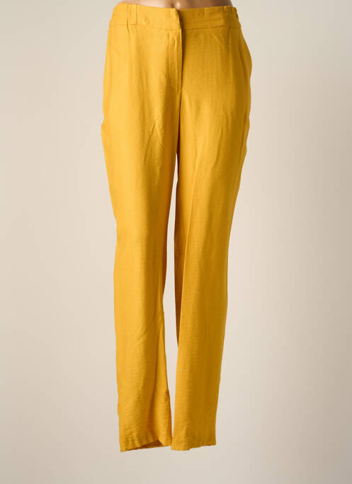 Pantalon slim galben JUMFIL femeie