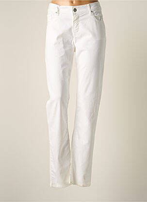 Pantalon slim alb JUMFIL femeie