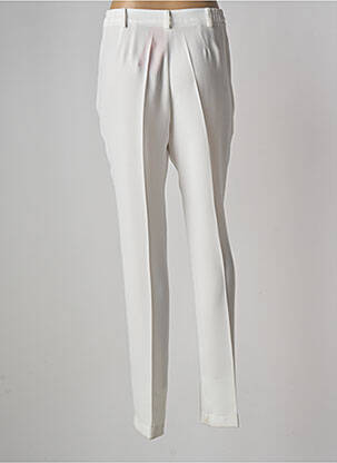 Pantalon slim talie elastică mărime normală alb JUMFIL femeie