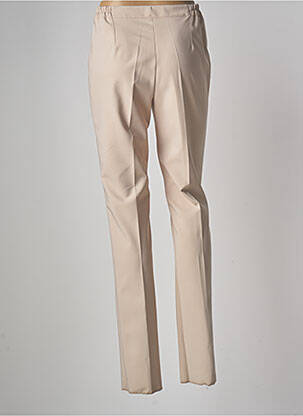 Pantalon slim talie înaltă talie înaltă bej JUMFIL femeie