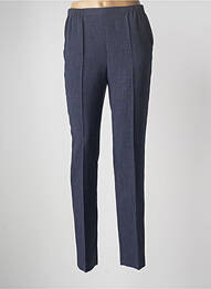 Pantalon slim talie elastică mărime normală albastru JUMFIL femeie
