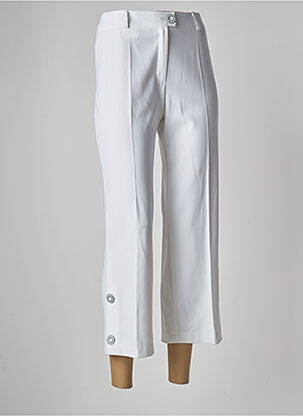 Pantalon trei sferturi alb JUMFIL femeie