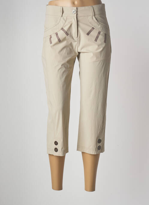 Pantalon trei sferturi bej JUMFIL femeie