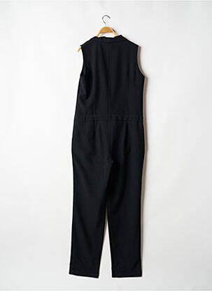Salopetă-pantalon țesătură crep fără mâneci negru LAUREN VIDAL femeie