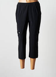 Pantalon trei sferturi elasticitate mărime normală negru JUMFIL femeie