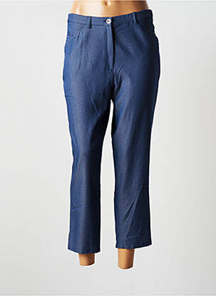Pantalon trei sferturi elasticitate mărime normală albastru JUMFIL femeie