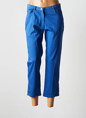 Pantalon trei sferturi albastru JUMFIL femeie