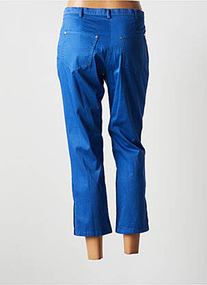 Pantalon trei sferturi talie joasă talie joasă albastru JUMFIL femeie