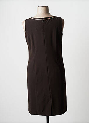 Rochie midi fără mâneci fără mâneci maro JUMFIL femeie