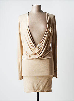 Rochie scurtă bej KOSMIKA femeie