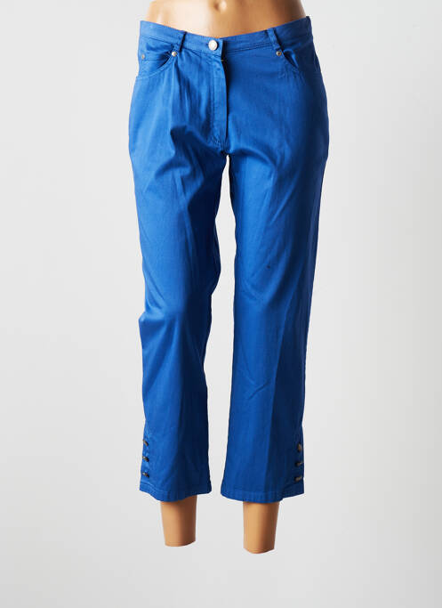 Pantalon trei sferturi albastru JUMFIL femeie