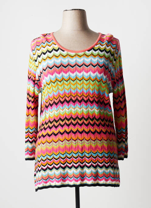 Pulover tunică elasticitate mâneci lungi portocaliu JUMFIL femme