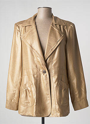 Jachete casual guler tip costum bej JUMFIL femeie