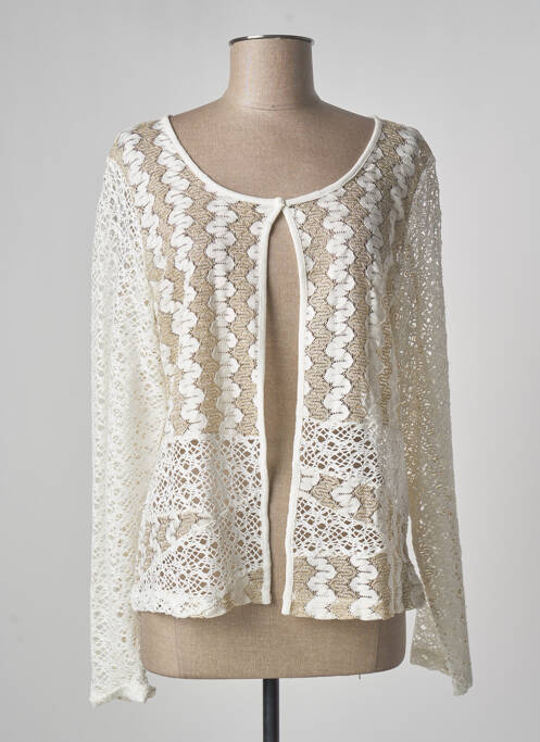 Vestă cu mâneci lungi bej JUMFIL femeie