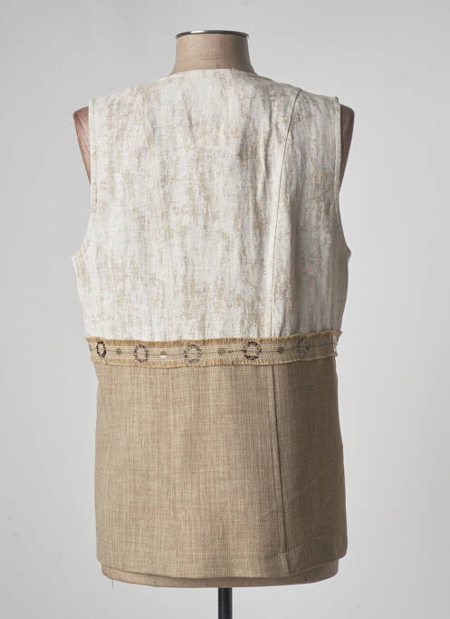 Vestă fără mâneci bej JUMFIL femeie