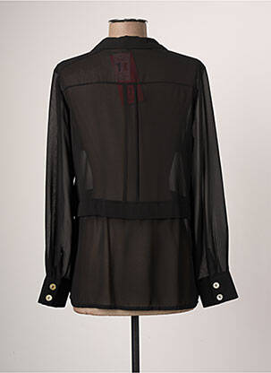 Jachete casual guler de bluză negru JUMFIL femeie