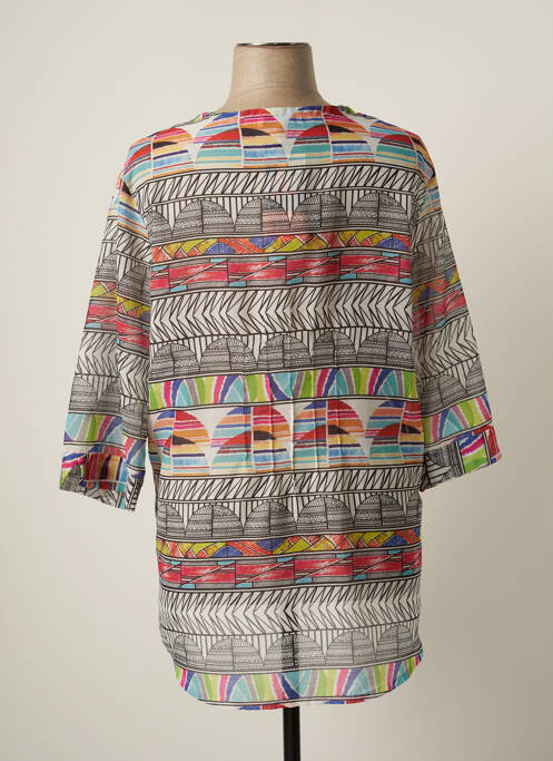 Tunică mâneci lungi închidere cu nasturi pe față roșu JUMFIL femme