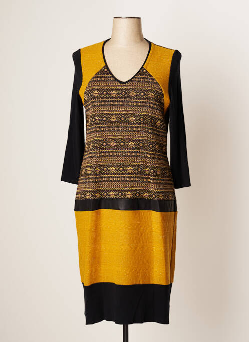 Rochie midi galben JUMFIL femeie