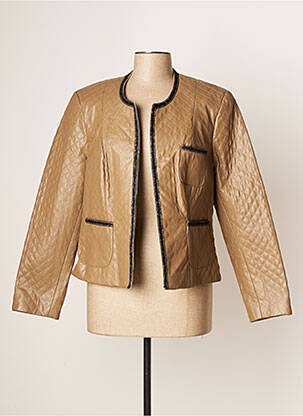 Geci din piele ecologică maro JUMFIL femeie