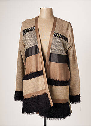 Vestă cu mâneci lungi maro JUMFIL femeie