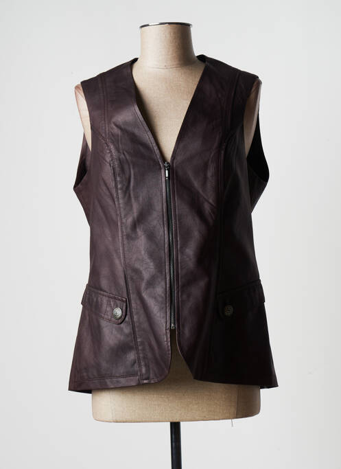 Geci din piele ecologică maro JUMFIL femeie