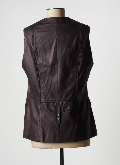 Geci din piele ecologică maro JUMFIL femeie