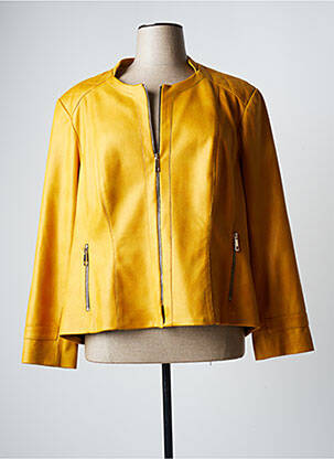 Geci din piele ecologică galben JUMFIL femeie