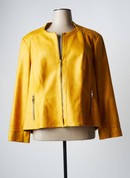 Geci din piele ecologică galben JUMFIL femeie