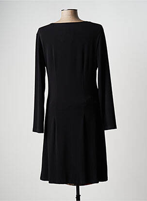 Rochie midi imprimeu fantezie mâneci lungi negru JUMFIL femeie