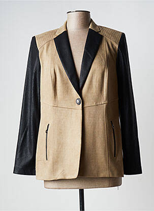 Jachete casual guler tip costum bej JUMFIL femeie