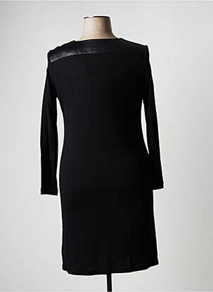 Rochie midi imprimeu fantezie mâneci lungi negru JUMFIL femeie