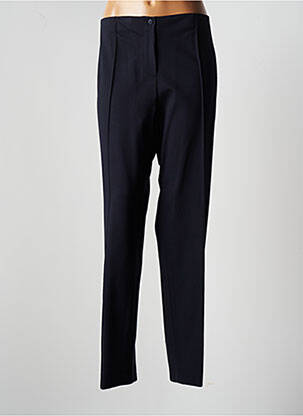 Pantalon slim talie elastică mărime normală albastru JUMFIL femeie