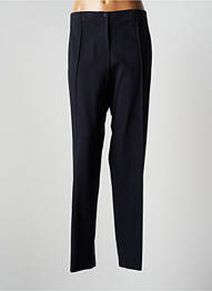 Pantalon slim talie elastică mărime normală albastru JUMFIL femeie