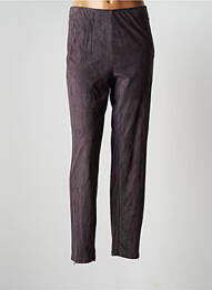 Pantalon slim talie elastică mărime normală gri EVA KAYAN femeie