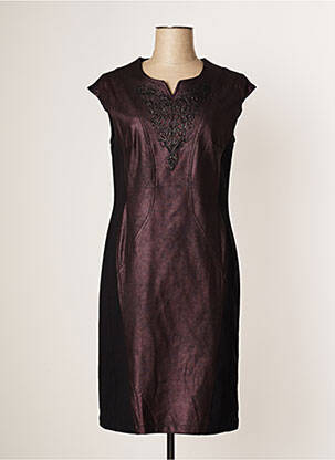 Rochie midi mâneci scurte mâneci scurte violet JUMFIL femeie
