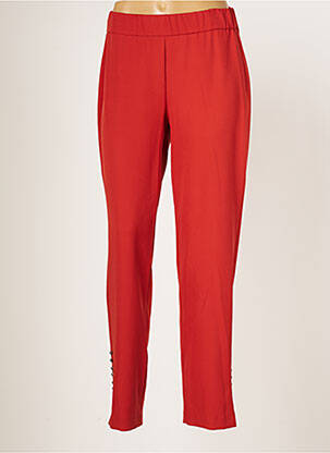 Pantalon slim talie elastică mărime normală portocalie MERI & ESCA femeie