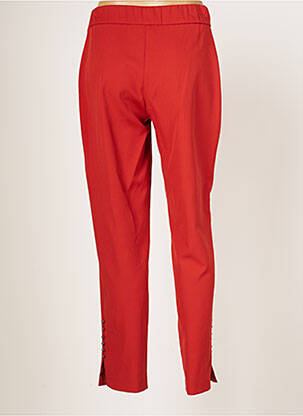 Pantalon slim talie elastică mărime normală portocalie MERI & ESCA femeie