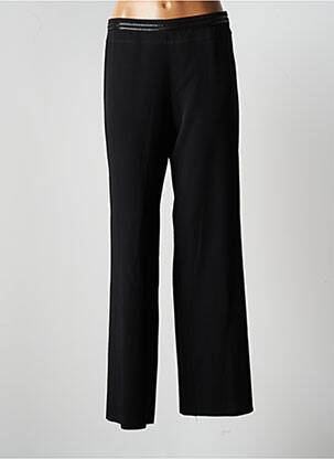 Pantalon drept talie elastică mărime normală negru JUMFIL femeie