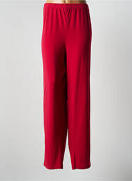 Pantalon larg țesătură poplin mărime normală roșu JUMFIL femeie