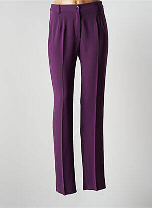 Pantalon slim talie elastică mărime normală violet JUMFIL femeie