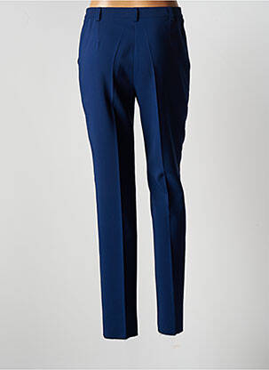 Pantalon slim talie elastică mărime normală albastru JUMFIL femeie