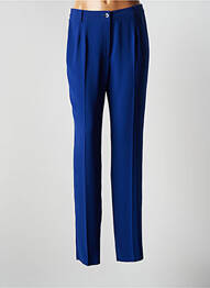 Pantalon slim talie elastică mărime normală albastru JUMFIL femeie