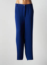 Pantalon slim talie elastică mărime normală albastru JUMFIL femme
