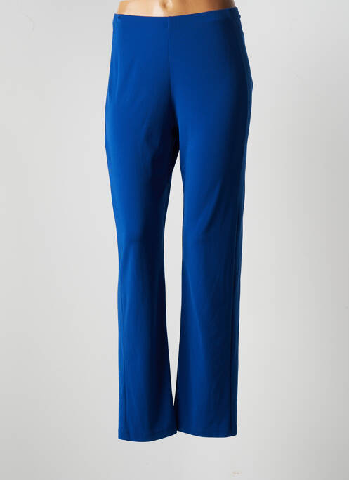 Pantalon larg țesătură poplin mărime normală albastru JUMFIL femme