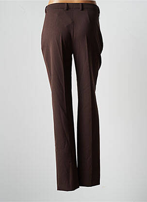 Pantalon slim talie înaltă talie înaltă maro BRUNO SAINT HILAIRE femeie