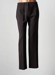 Pantalon drept talie cu cleme talie înaltă maro JUMFIL femme