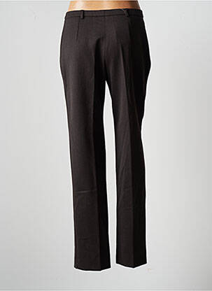 Pantalon drept talie cu cleme talie înaltă maro JUMFIL femeie